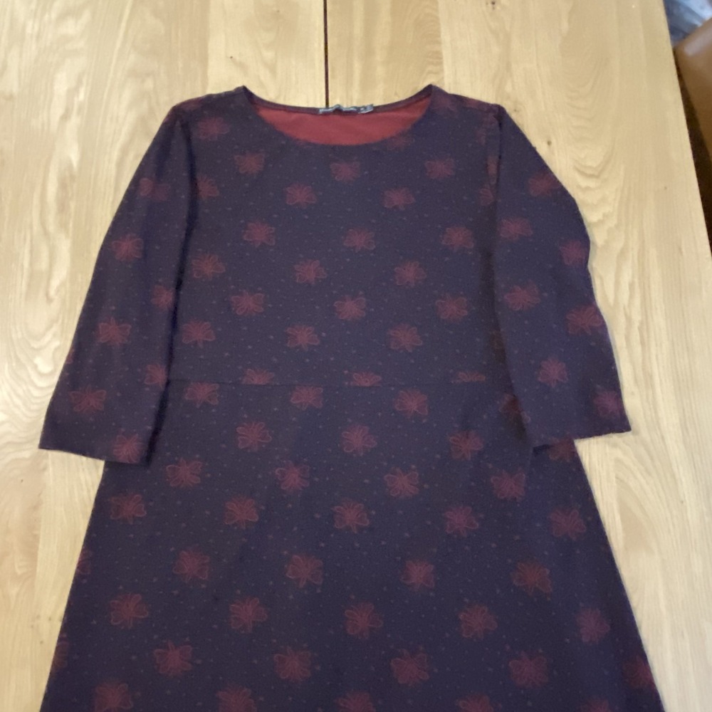 Gudrun Sjoden Polka dot Shirt Dress Women's XL Red Black